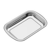 Fuente cuadrada inox. asar